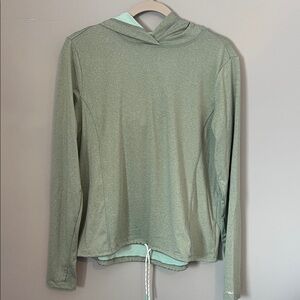 Women's Green Hooded Top